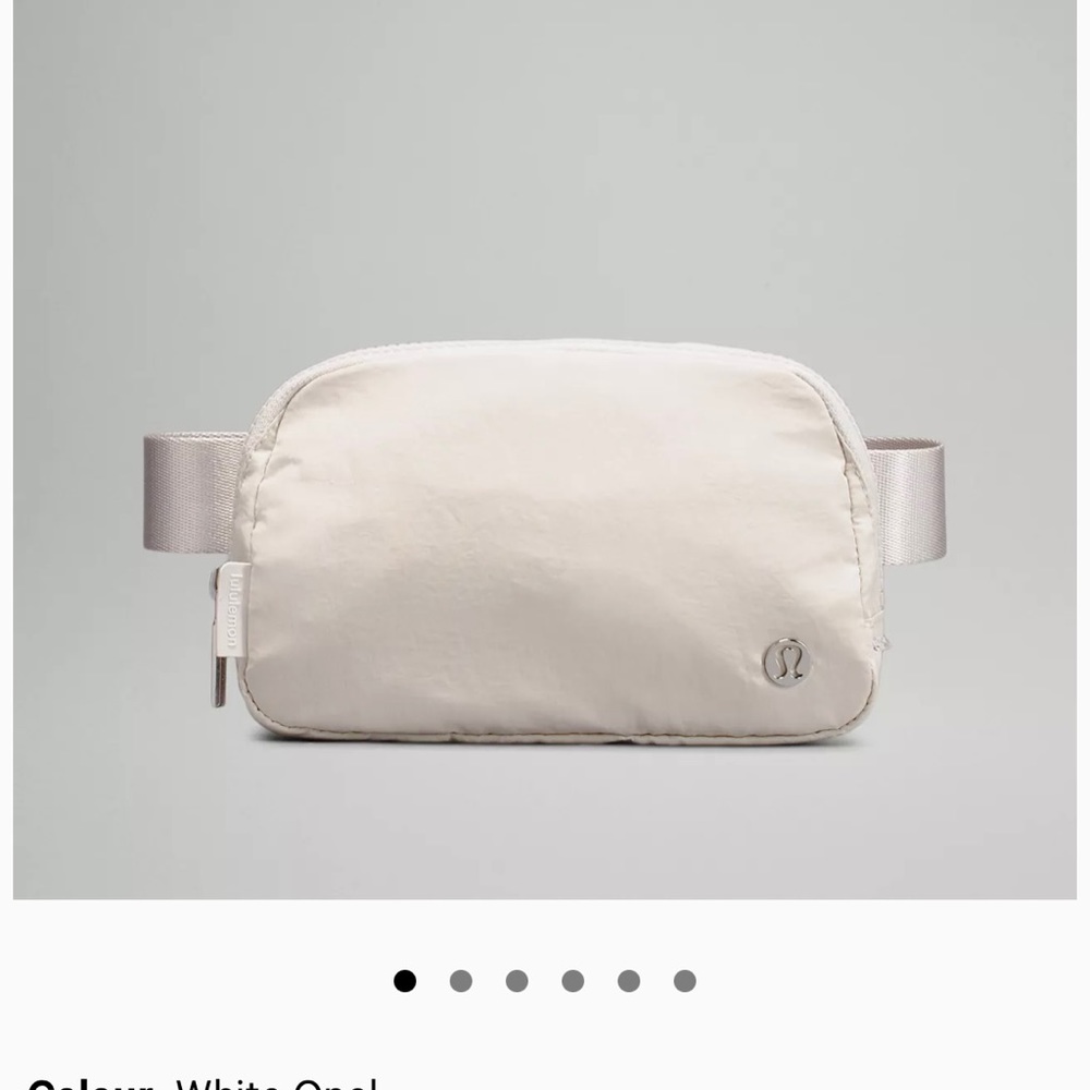 Lululemon unopened plastic/NWT white opal Everywhere Belt Bag